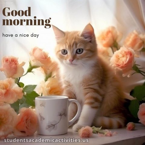 Good morning have a nice day picture cat gratis