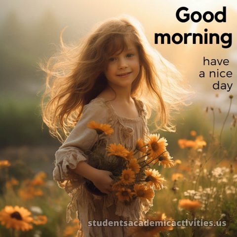 Good morning have a nice day images picture girl gratis