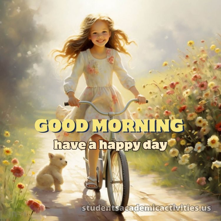 Good morning have a nice day images picture bicycle gratis