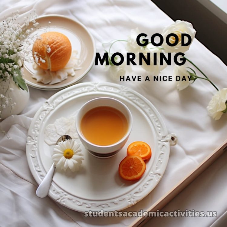 Good morning have a nice day images picture orange gratis