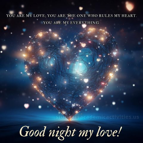 Good night image love picture heart gratis