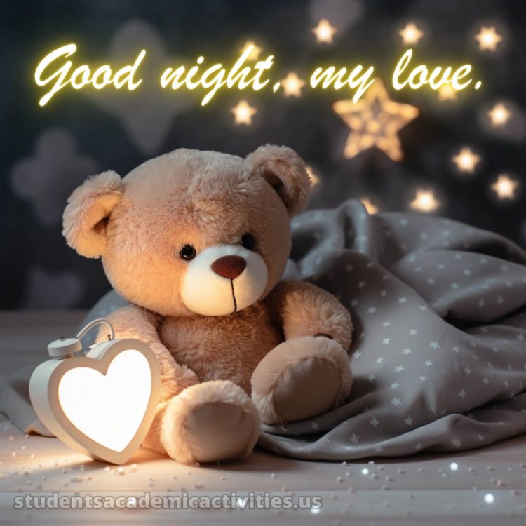 Good night image love picture teddy bear gratis