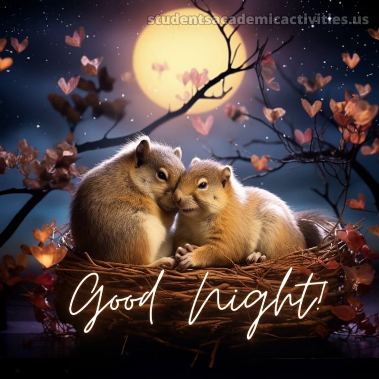Good night images with love picture moon gratis