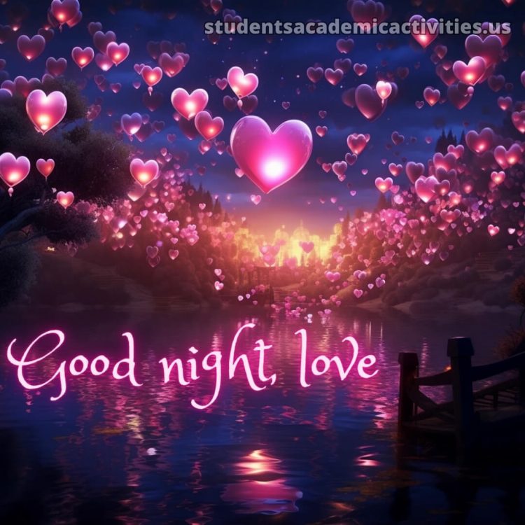 Good night images with love picture hearts gratis