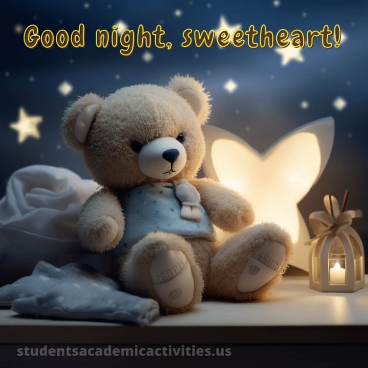 Good night photo love picture bear gratis