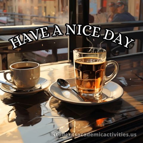 Have a nice day reply picture coffee gratis