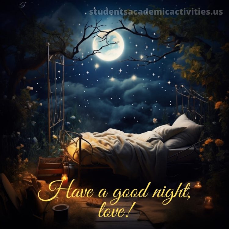 Love good night images picture moon gratis