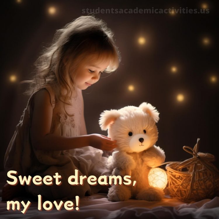 Good night i love you picture little girl gratis