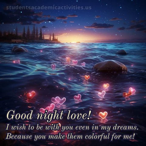 Good night message to my love picture hearts gratis