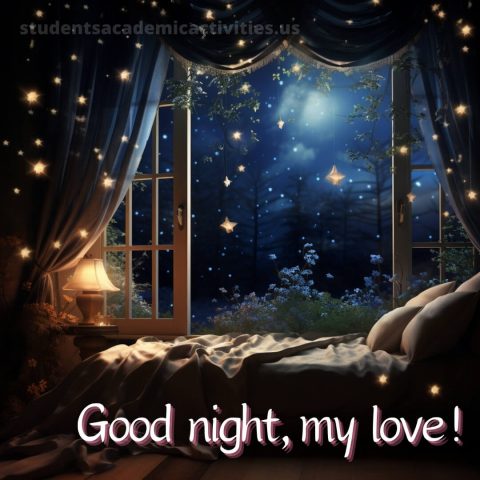 Good night message to my love picture bed gratis