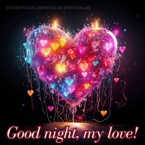Good night message to my love picture big heart gratis