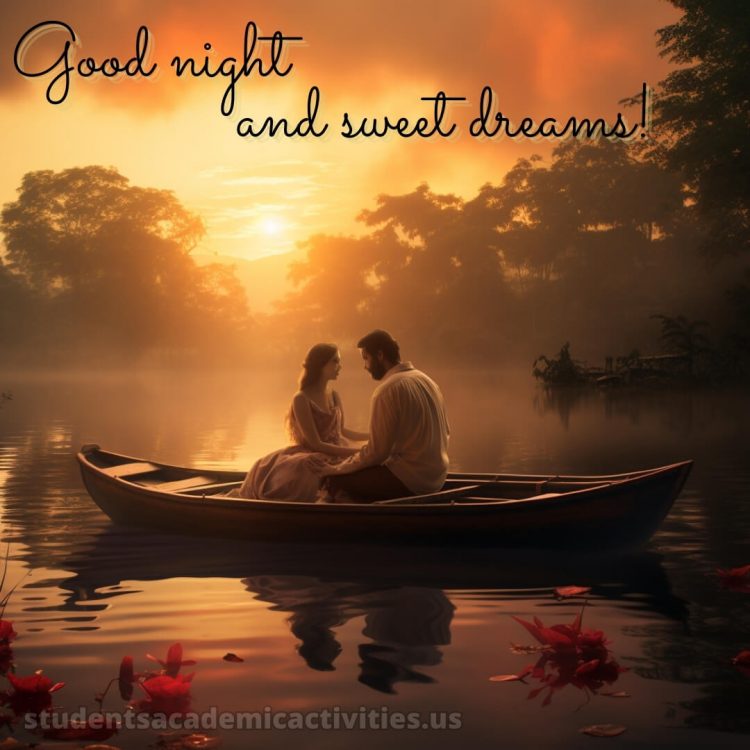 Good night message to my love picture boat gratis