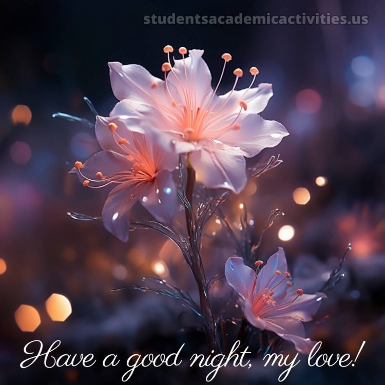 Good night messages for love picture blossom gratis