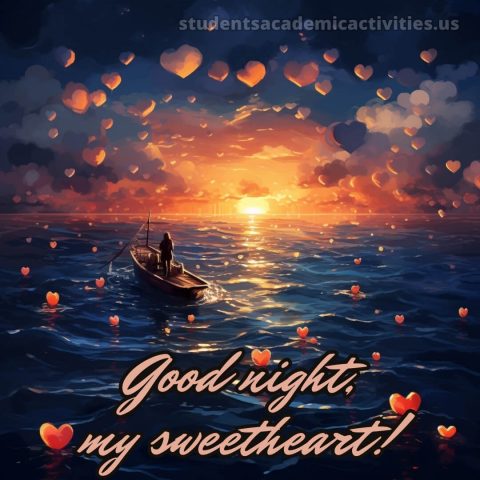 Good night my love picture boat gratis