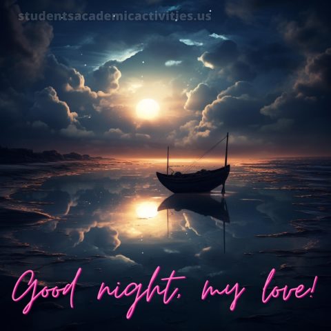 Good night my love images picture boat gratis