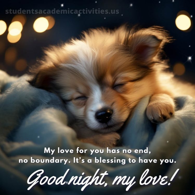 Good night quotes love picture puppy gratis