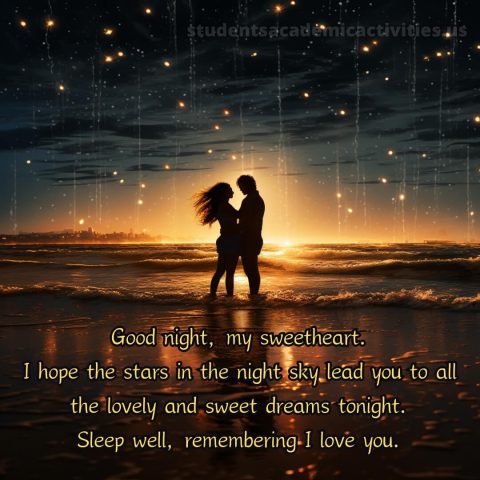 Good night quotes love picture sea gratis