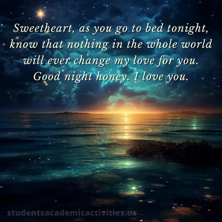 Good night quotes love picture sunset gratis