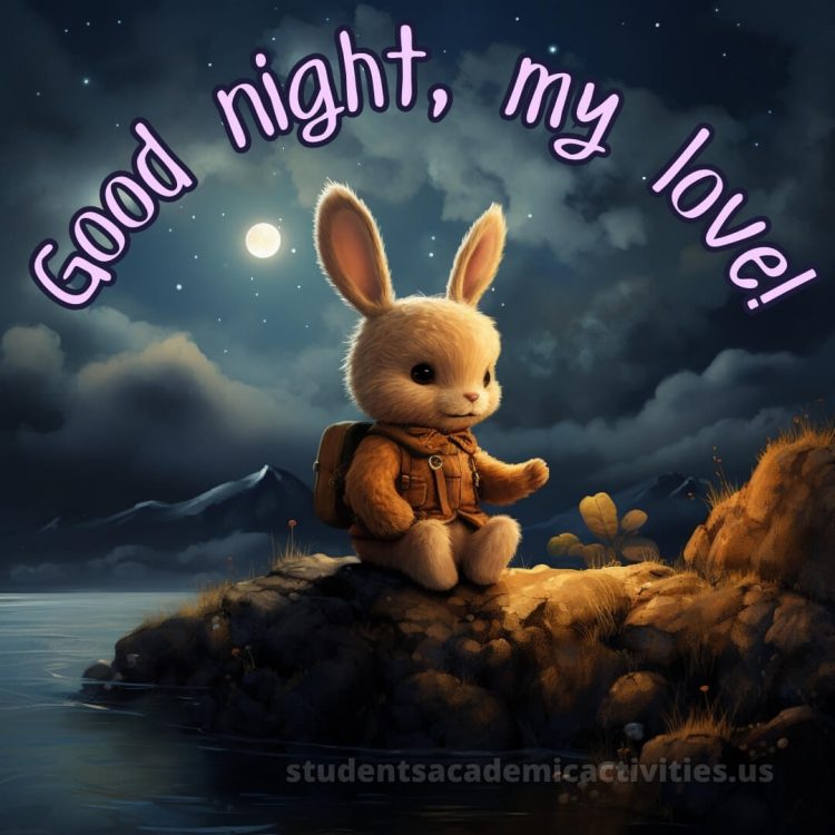 I love you good night picture bunny gratis