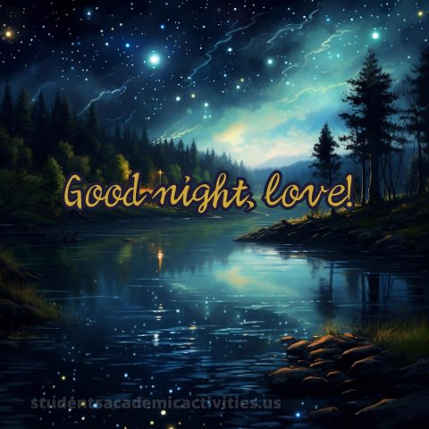 I love you good night picture river gratis