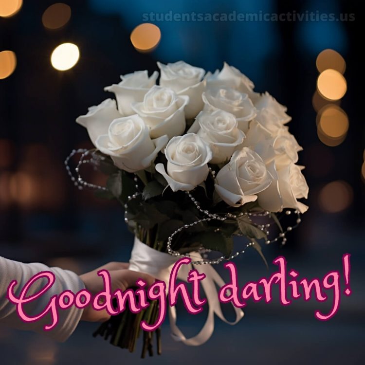 Good night love image picture bouquet gratis