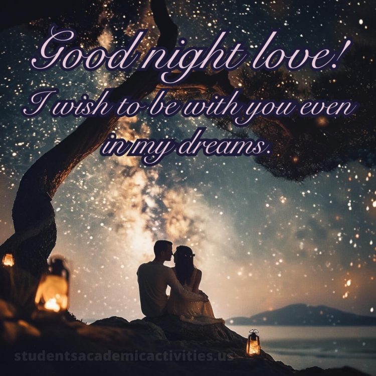 Good night love messages picture stars gratis