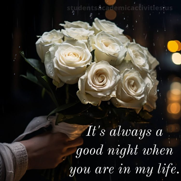 Love good night quotes picture bouquet gratis